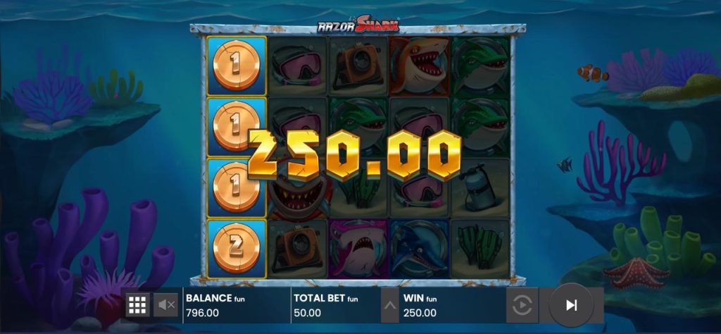 Razor shark Spiel