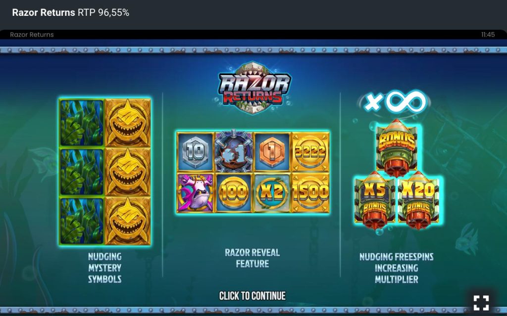 Razor Returns Spielstart